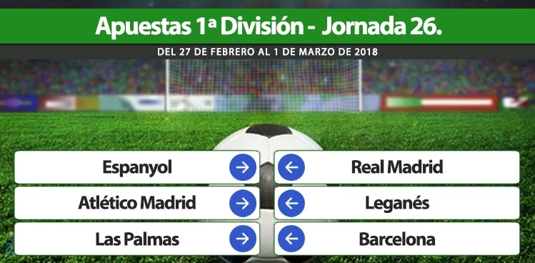 Pronósticos de apuestas La Liga jornada 26