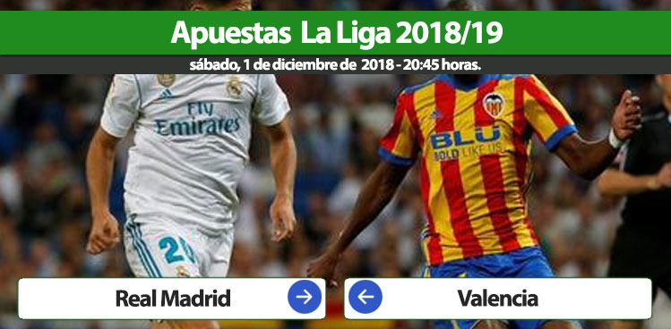 Apuestas Real Madrid Valencia – La Liga 2018-2019.