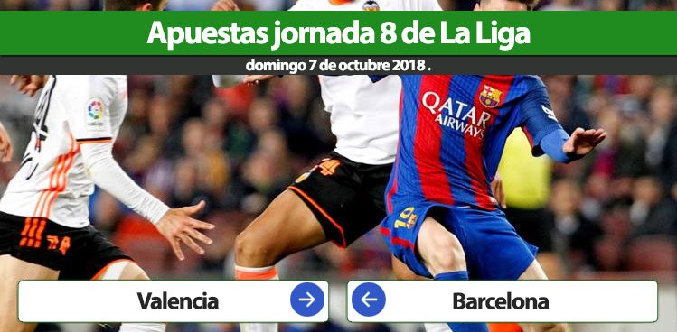 Apuestas Valencia Barcelona, La Liga 2018-2019.