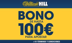 Bono de William Hill, 100% para nuevos usuarios hasta 100€