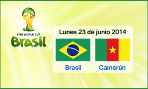 Mundial 2014, apuestas Brasil Camerún