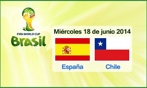 Mundial 2014, apuestas España Chile