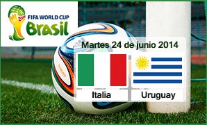 Mundial 2014, apuestas Italia Uruguay